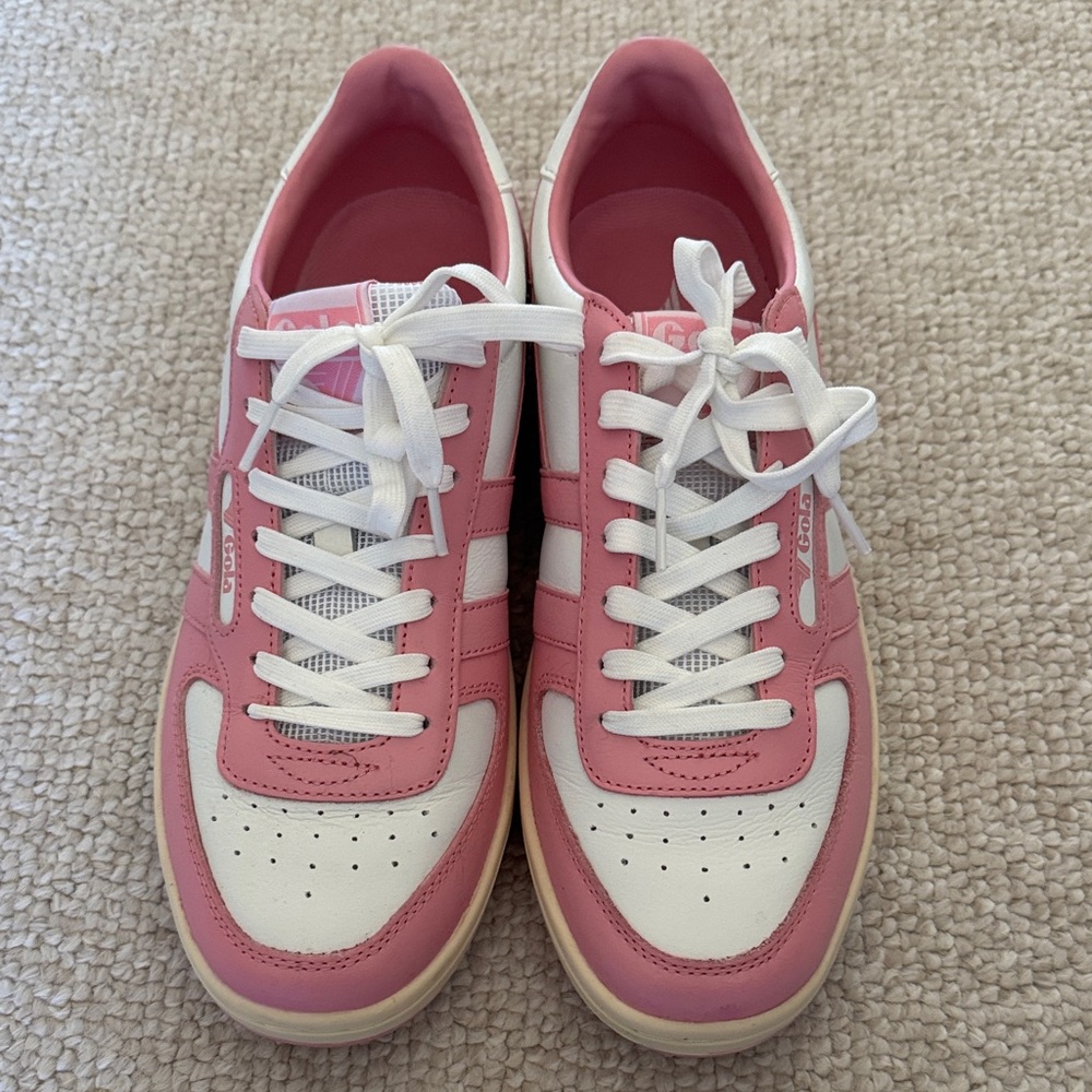 Gola Women's Pink & White Low-Top Sneakers